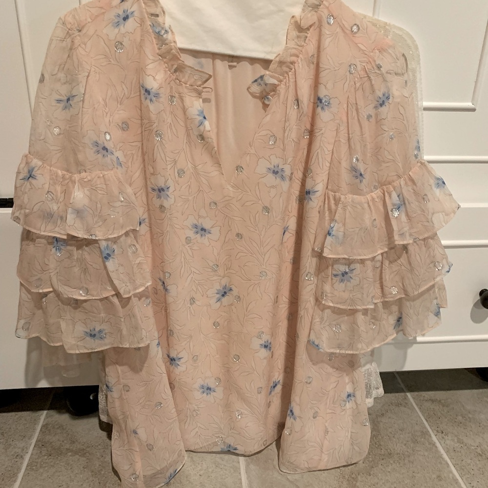 Sheer top perfect for wearing with or without camisoles